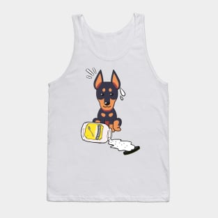 Cute Alsatian spilled mayonnaise Tank Top